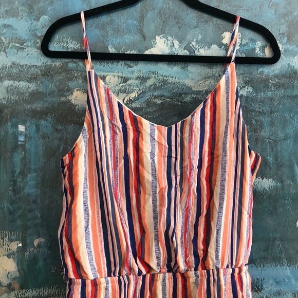 One Clothing Rainbow Stripe Romper Size XL - Picture 3 of 8